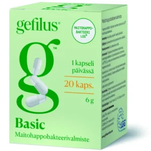 Gefilus LGG Basic kapselit. Кисломолочные бактерии LGG. 20 капсул.