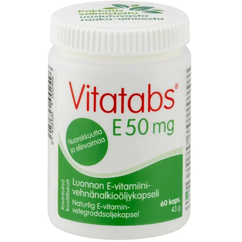 VITATABS E 50. Витамин Е 50 мг. 60 капсул.