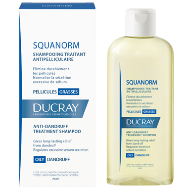 Шампунь от жирной перхоти Ducray Squanorm Pellicules Grasses, 200 мл