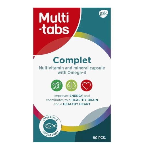 Multi-tabs Complet + Omega-3 + мультивитаминный комплекс, 90 капс