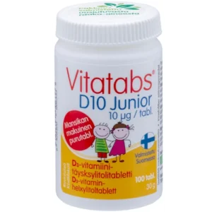 Vitatabs® D10 Junior. Витамин D 10 мкг для детей, 100 табл.