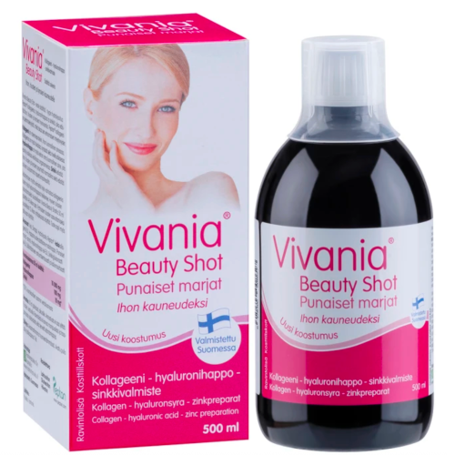 Витамины для красоты кожи Vivania Beauty Shot сироп, 500 мл