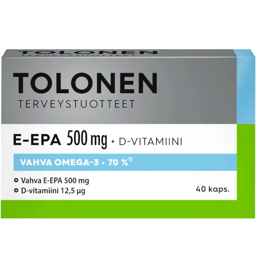 Витамины омега-3 Tri Tolonen E-epa 500 mg, 40 капс