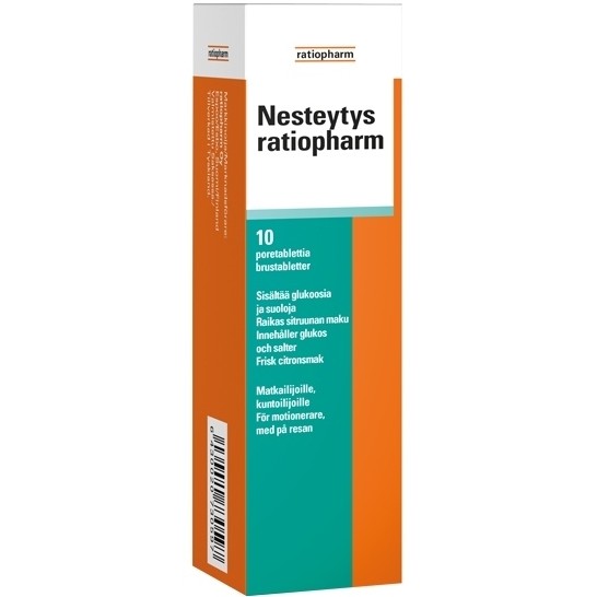 Средство от обезвоживания Nesteytys ratiopharm 10 шипучих таблеток
