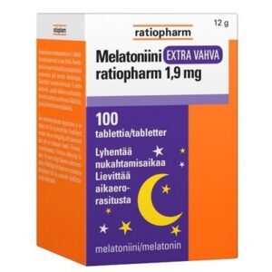 Мелатонин для сна Melatoniini Extra vahva ratiopharm 1,9 mg 100 табл