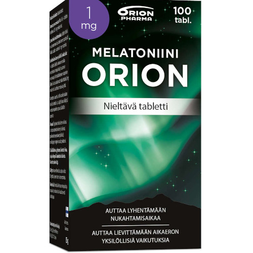 Мелатонин для сна Melatoniini Orion 1 mg 100 таблеток