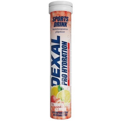 Восстановление водно-солевого баланса с магнием вкус клубника- лимон Dexal Pro Hydration 18 шипучих таблеток