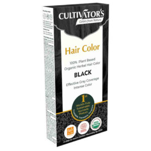 Натуральная растительная краска для волос Cultivators Black цвет чёрный, 100 гр