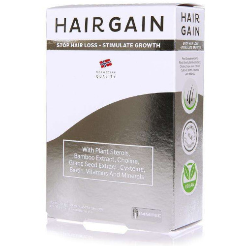 Растительные стеролы, кремний и витамины для красивых волос Hairgain, 60 табл