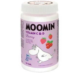 Детский витамин Д+С Moomin C+D Vitamiini Berry ягодный вкус, 90 табл