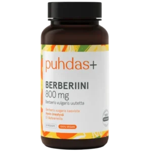 Берберин Puhdas+ Berberiini 800 mg, 60 капс
