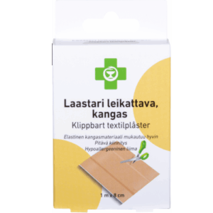 Эластичный тканевый пластырь Apteekki Leikattava kangaslaastari 8 см на 1 м