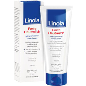 Интенсивное питательное молочко от зуда Linola Forte Hautmilch, 200 мл