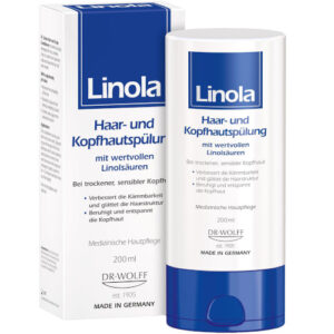 Кондиционер для волос и сухой чувствительной кожи головы Linola Haar- und Kopfhautspülung, 200 мл