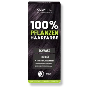 Натуральная растительная краска для волос Sante Black черный цвет
