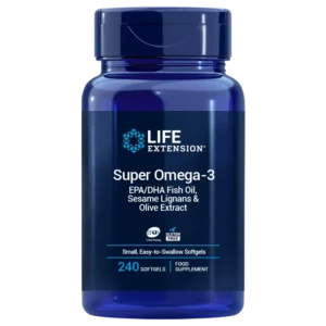 Омега 3 Life Extension Super Omega-3 EPA/DHA Fish Oil, Sesame Lignans & Olive Extract, 240 капс