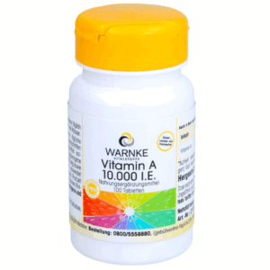 Витамин А Warnke Vitalstoffe VITAMIN A 10.000 I.E. 100 табл
