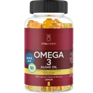 Веганская омега 3 для взрослых и детей VitaYummy Omega 3 Lemon 60 мармеладок
