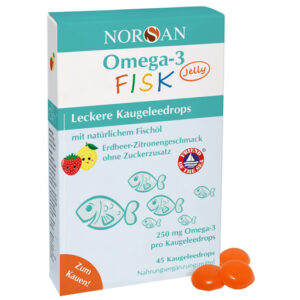 Детские мармеладки с Омега-3 NORSAN Omega-3 FISK Jelly f.Kinder