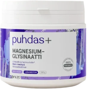 Бисглицината магния Puhdas+ Magnesiumglysinaatti 200 гр