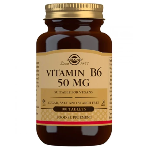 Витамины SOLGAR B6-vitamiini 50 mg 100 табл