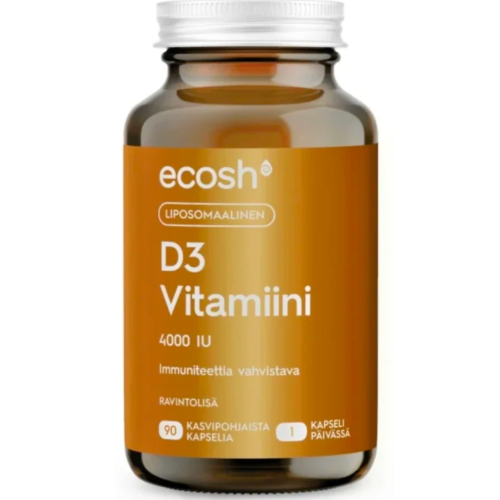 Липосомальный витамин D3 Ecosh Liposomaalinen D3-vitamiini 4000 IU 90 капс