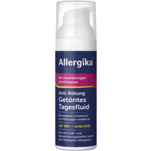 Дневной тонирующий флюид Allergika против покраснения кожи с SPF 50+ 30 мл