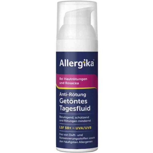 Дневной тонирующий флюид Allergika против покраснения кожи с SPF 50+ 30 мл