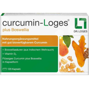 Куркумин, босвеллия curcumin-Loges plus Boswellia 120 капс