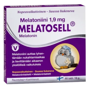 Мелатонин для сна Melatosell Melatoniini 1,9 mg, 60 табл