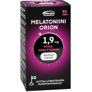 Мелатонин пролонгированного действия MELATONIINI Orion 1,9 mg pitkävaikutteinen 90 табл