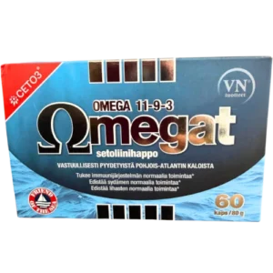 Омега жирные кислоты + цетолиновая кислота Omegat 11-9-3 Setoliinihappo 60 капс