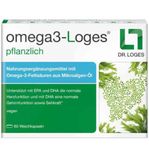 Веганская омега-3 Omega3-Loges 1 из морских водорослей 60 капс