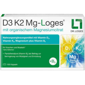 Витамины D3+K2+магний D3 K2 Mg-Loges 100 капс