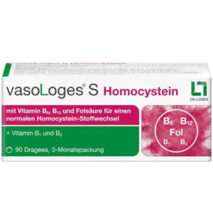 Витамины группы B VasoLoges S Homocystein Dragees 90 шт